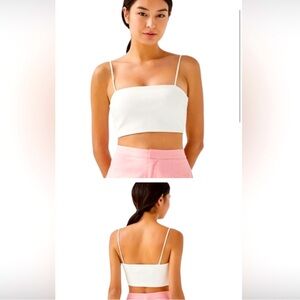Jaelia Love Bonito White Crop